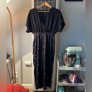 Madewell Black Polka-Dot Jumpsuit